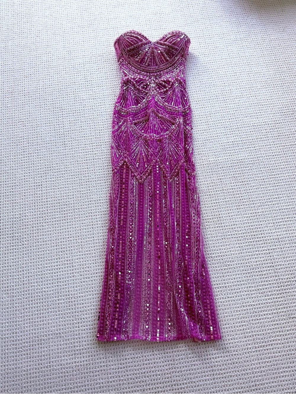 Strapless Beaded Dress